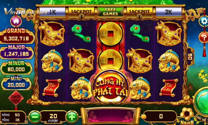cung hy phat tai 1 Trải nghiệm chơi Cung hỷ phát tài thú vị tại nhà cái Vin88